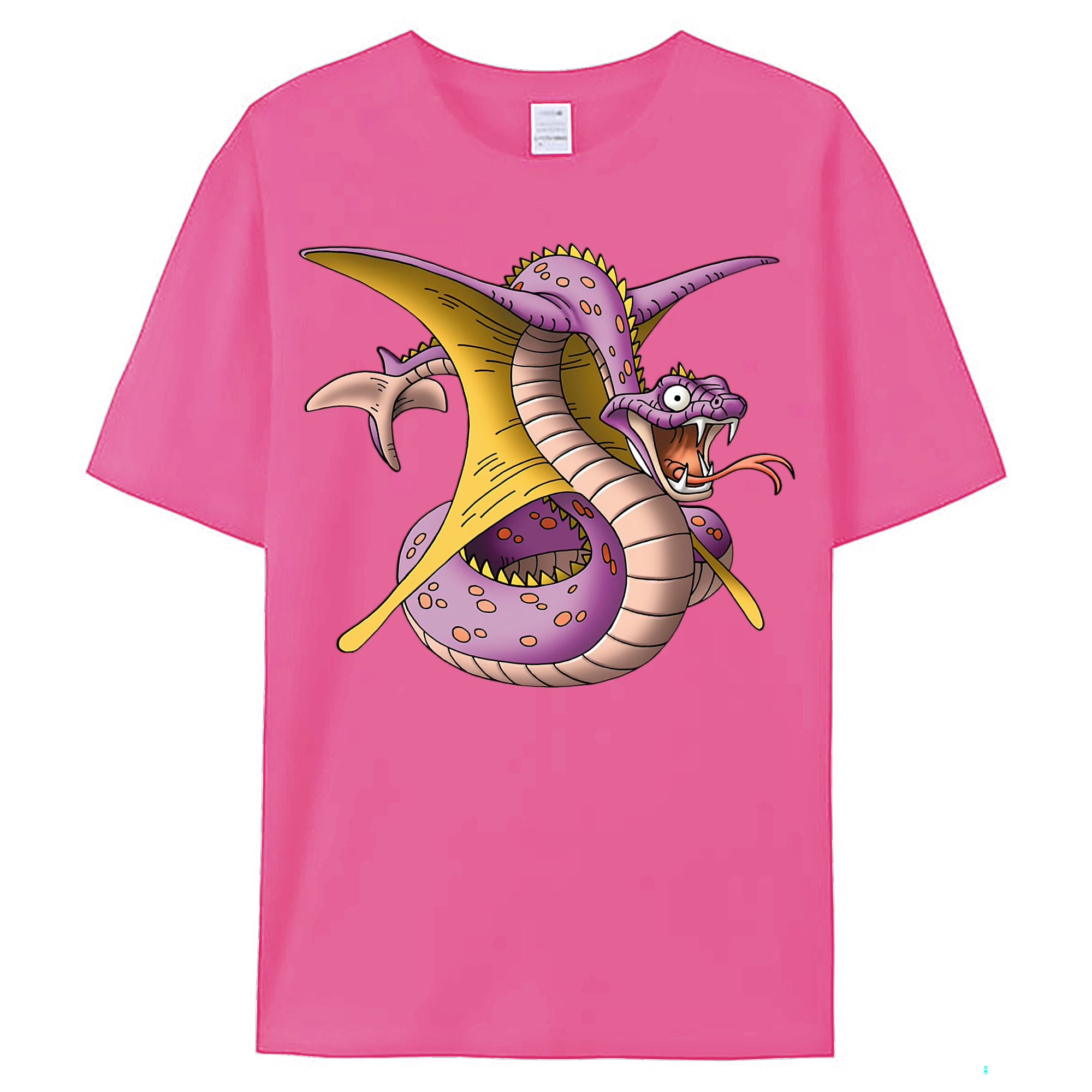 （画像用） ドラゴンクエスト Doragon Kuesuto Dragon Quest レディースカジュアルプリントTシャツ（綿100％）